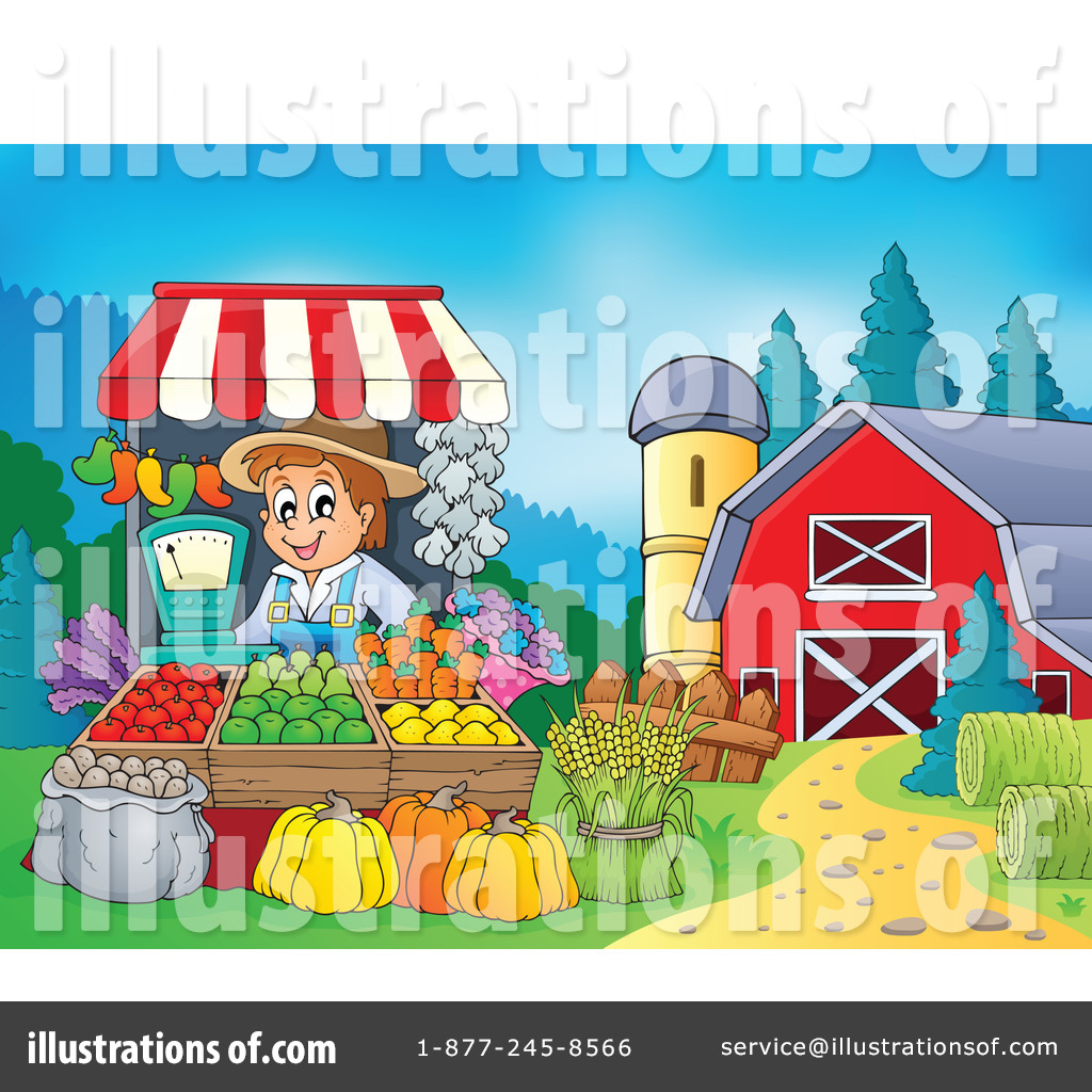 Royalty Free  Rf  Farmer Clipart Illustration By Visekart   Stock