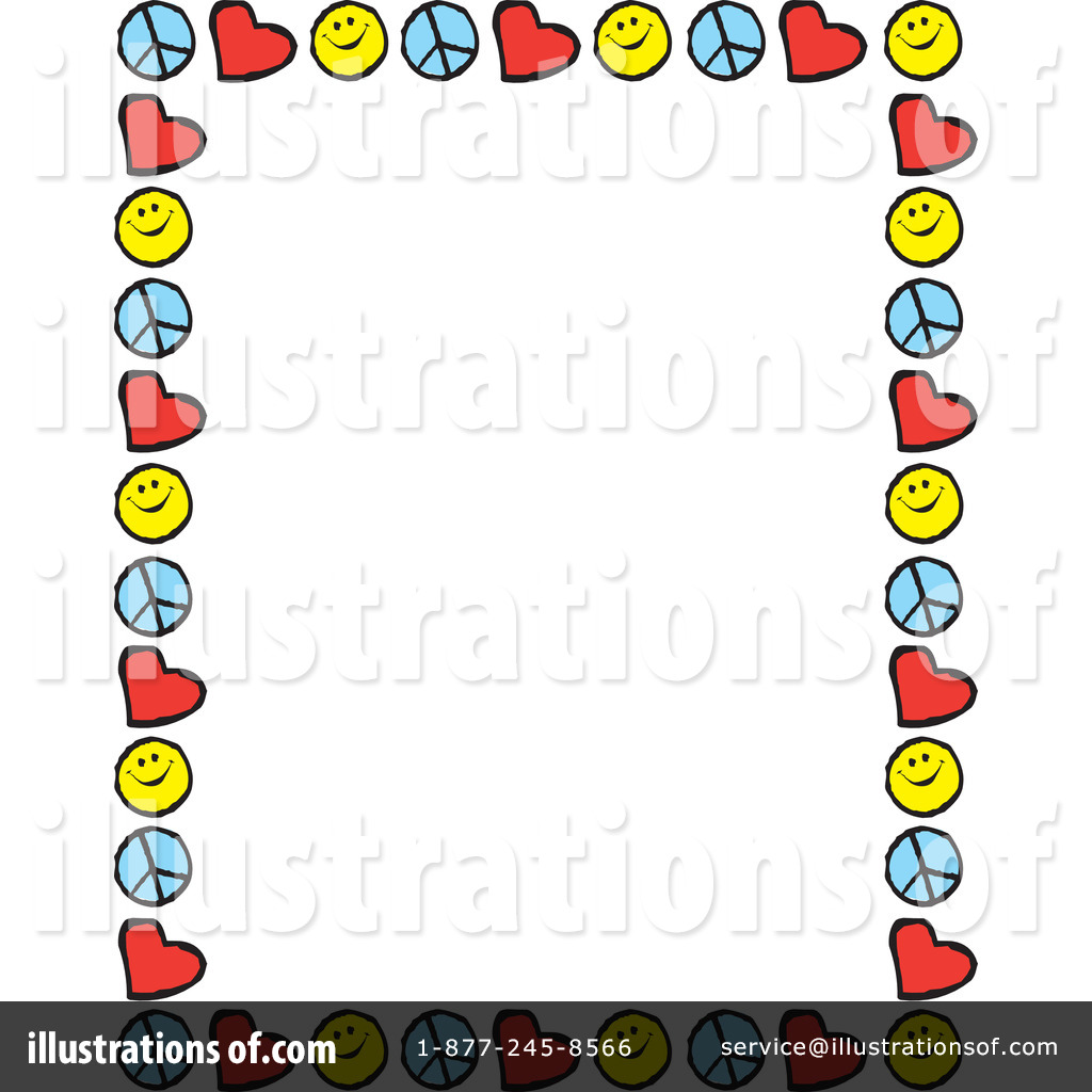 Royalty Free  Rf  Peace Love Happiness Clipart Illustration By Johnny