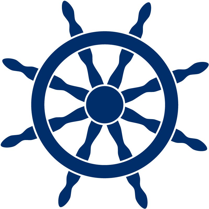 Ship Steering Wheel Helm Sea Wall Stickers Wall Art Decal Transfers