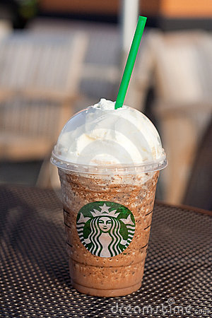 Starbucks Granda Java Chip Frappuccino Royalty Free Stock Photography    