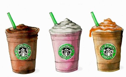 Starbucks Illustration Frappuccino  Illustrations Art Graphism
