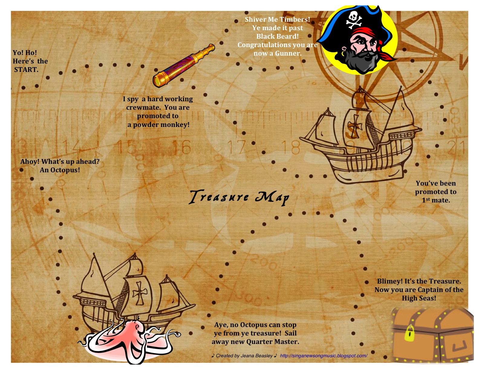     Am Using This Treasure Map As An Incentive Chart For My Students