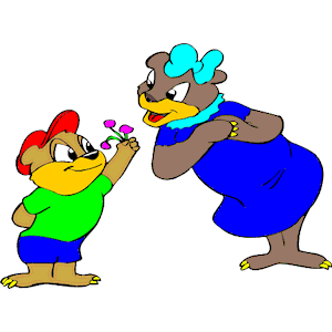 Bear Giving Flowers Clipart Cliparts Of Bear Giving Flowers Free