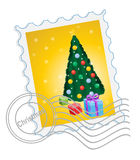 Christmas Postage Stamp Royalty Free Stock Image