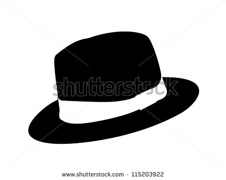 Fedora Hat Style  Clip Art Or Illustration    Stock Photo