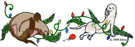Ferret Christmas Clip Art Collection
