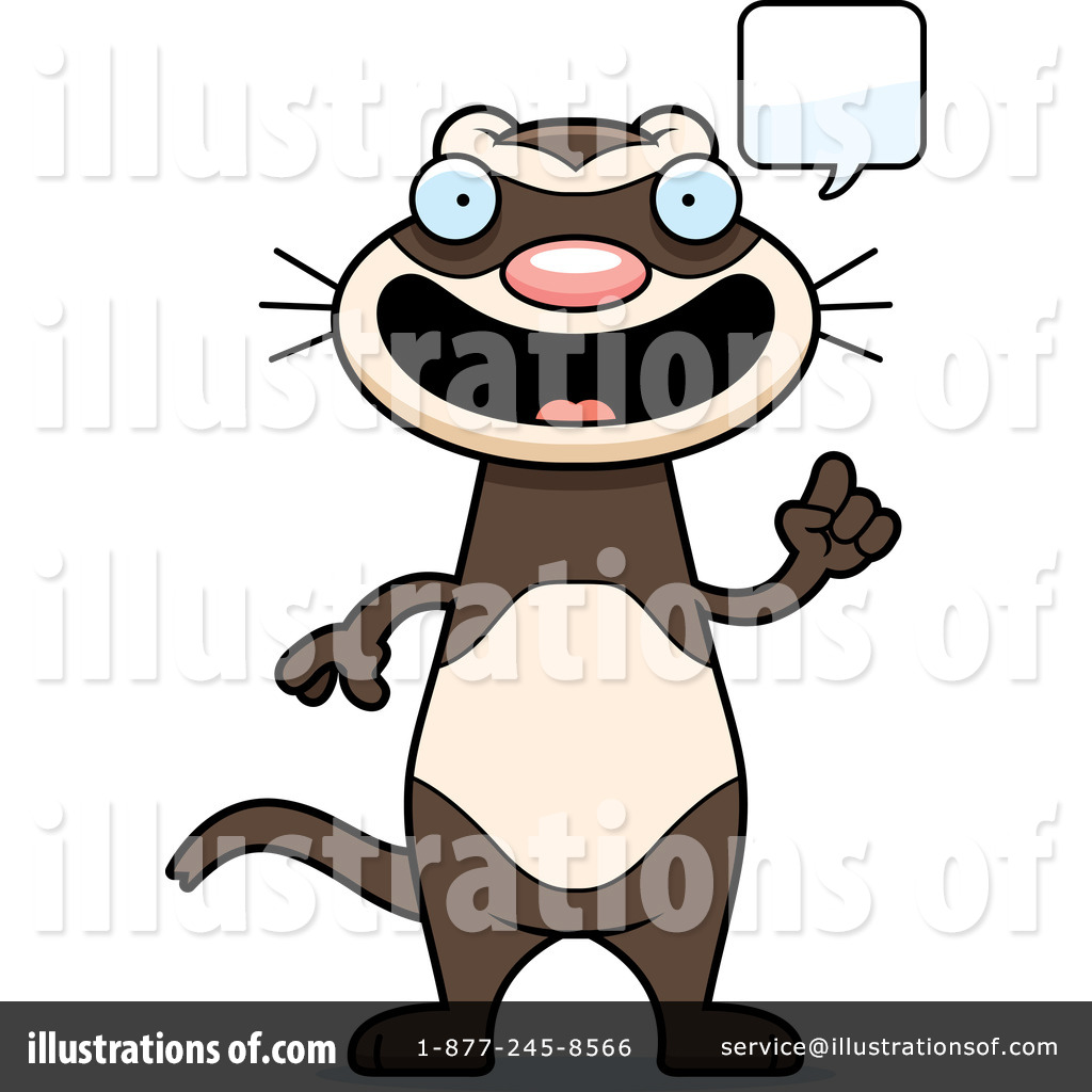 Ferret Clipart  1207784 By Cory Thoman   Royalty Free  Rf  Stock