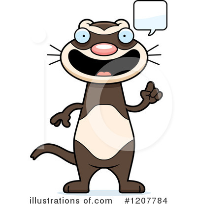 Ferret Clipart  1207784 By Cory Thoman   Royalty Free  Rf  Stock    