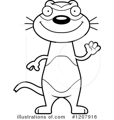 Ferret Clipart  1207916 By Cory Thoman   Royalty Free  Rf  Stock