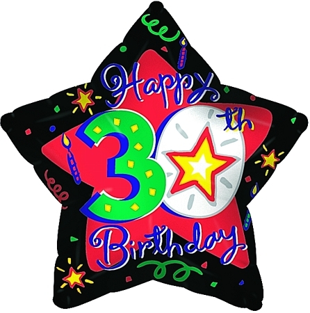 Happy 30th Birthday More Clipart   Free Clip Art Images