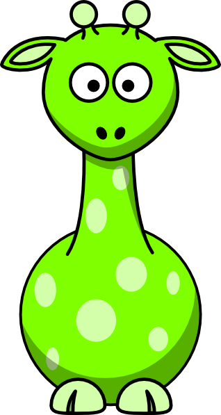 Lime Green Giraffe Clip Art