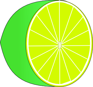 Lime Half Clip Art