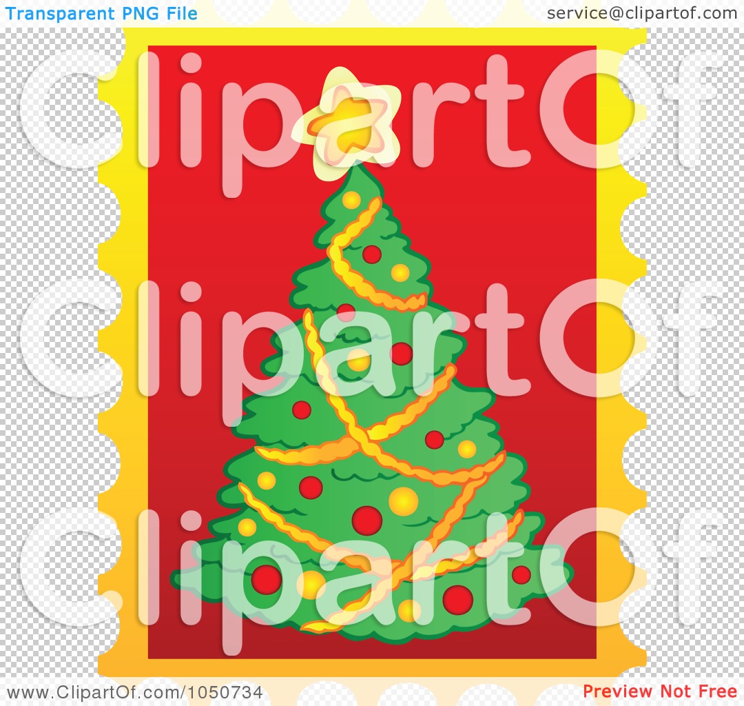     Of A Christmas Postage Stamp Of A Christmas Tree By Visekart  1050734