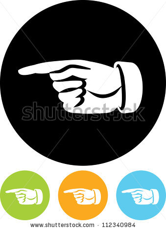 Pointing Hand Icon Stock Vector Hand Pointing Left Vector Icon