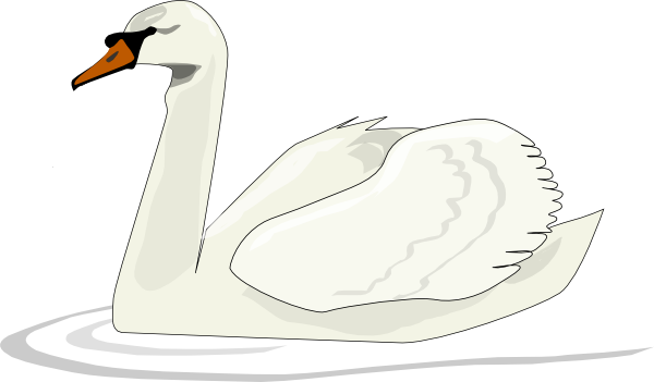 Swan Swimming Clip Art At Clker Com   Vector Clip Art Online Royalty
