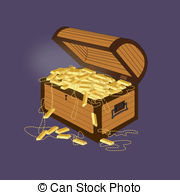 Treasure Chest   Vector Illustration Of A Treasure Chest