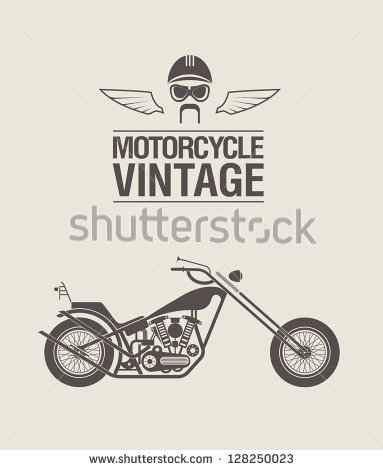 Vintage Motorcycle Clipart Vintage Motorcycle   Stock