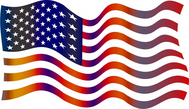 Wavy American Flag Free Stock Photo   Public Domain Pictures