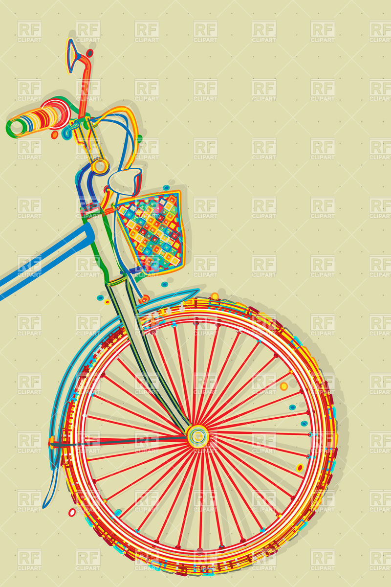     Bicycle With Basket Download Royalty Free Vector Clipart  Eps