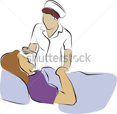 Browse   Healthcare   Medical   Nurse Using Thermometer With Patient