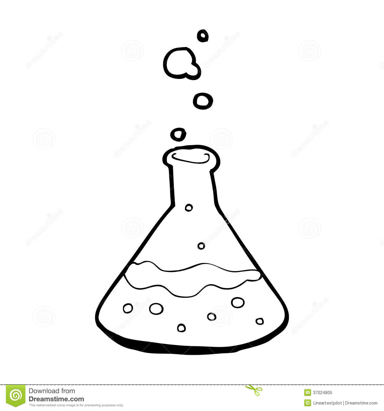 Chemistry Beaker Clipart Black And White Science Beaker Clipart