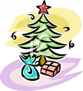 Christmas Tree Star Topper Clip Art Cartoon Of A Christmas Tree