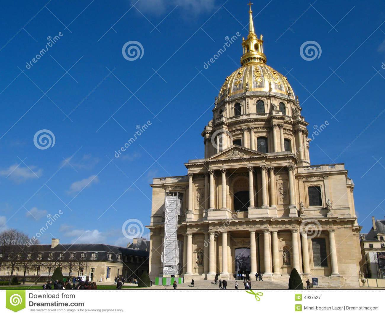 Dome Church Invalides Paris France Royalty Free Stock Photography
