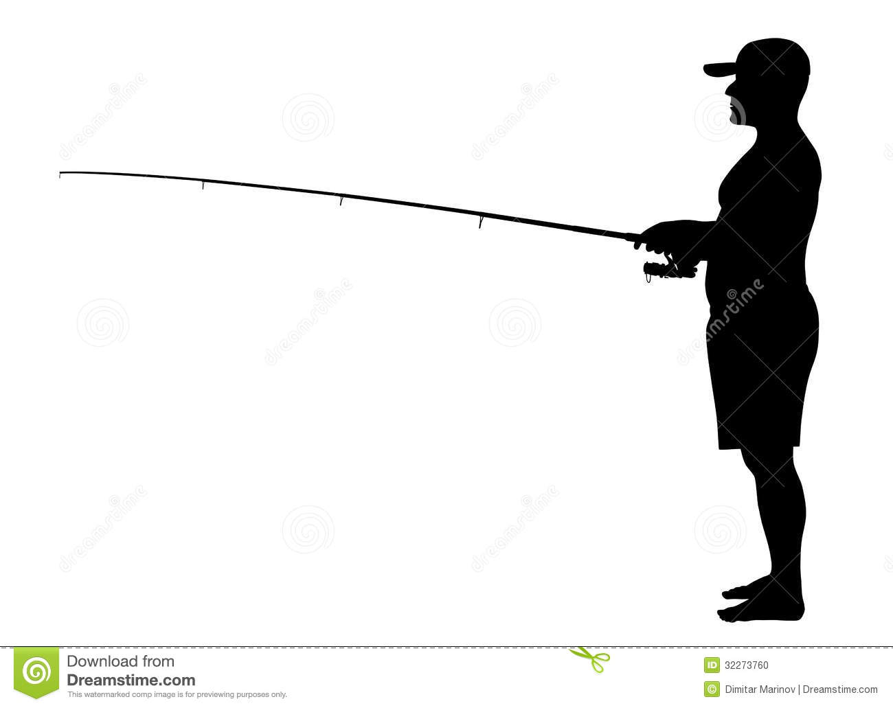 Fisherman Silhouette Clipart Of Fisherman Silhouette