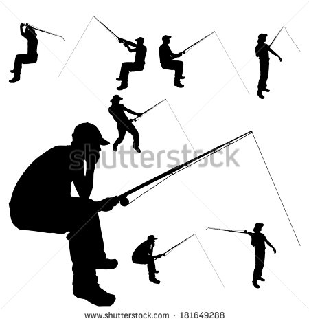 Fisherman Silhouette Stock Photos Illustrations And Vector Art