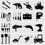 Icons Set Industrial Tools Power Tools Vector 129494225 Jpg