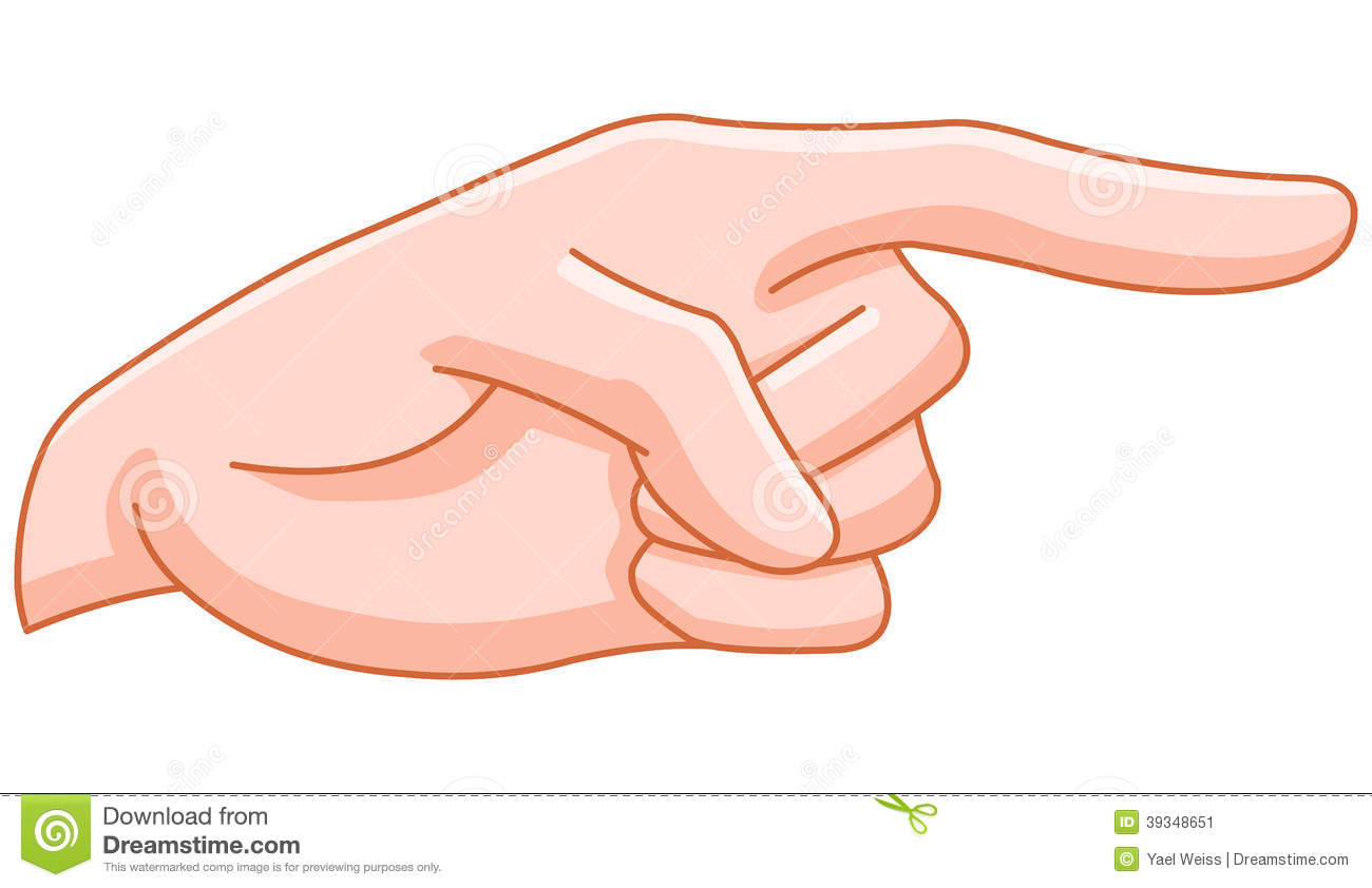 Illustration Of A Pointing Finger Hand Gesture