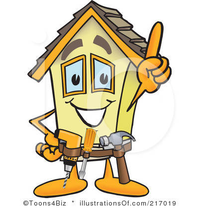 Improvement Clipart Royalty Free Home Mascot Clipart Illustration