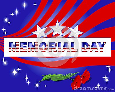 Memorial Day  Banner And Red Poppies  Royalty Free Stock Image   Image