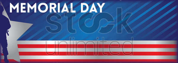 Memorial Day Banner Vector Clipart   1515460   Stock Unlimited