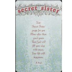 Secret Sister Printables   Secret Pal Songs Secret Pal Poems Secret