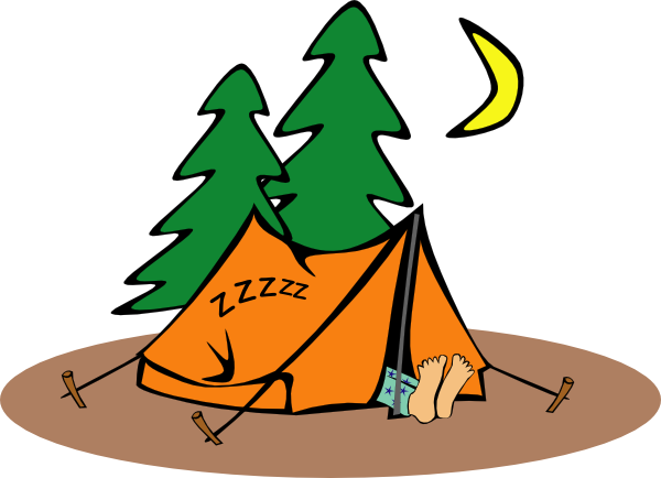 Sleeping In A Tent Clip Art At Clker Com   Vector Clip Art Online