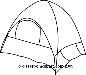 Tent Clipart Black And White Classroom Clipart