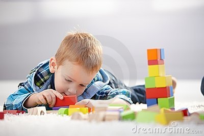 Year Old Boy Lost In Playing Royalty Free Stock Photo   Image