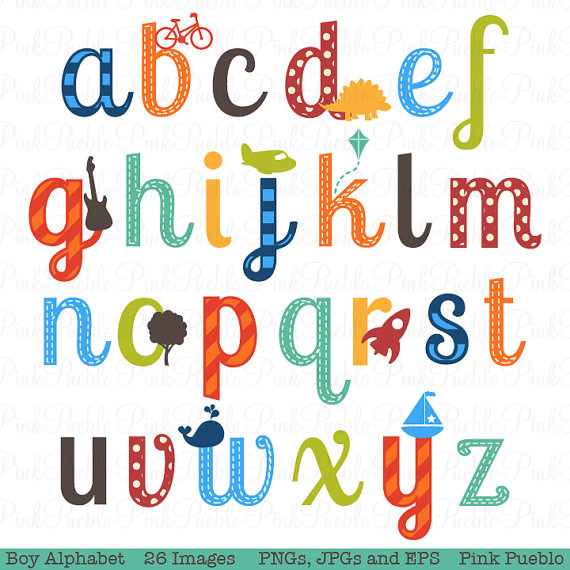     Alphabet Clipart Clip Art Lowercase   Commercial And Personal Use