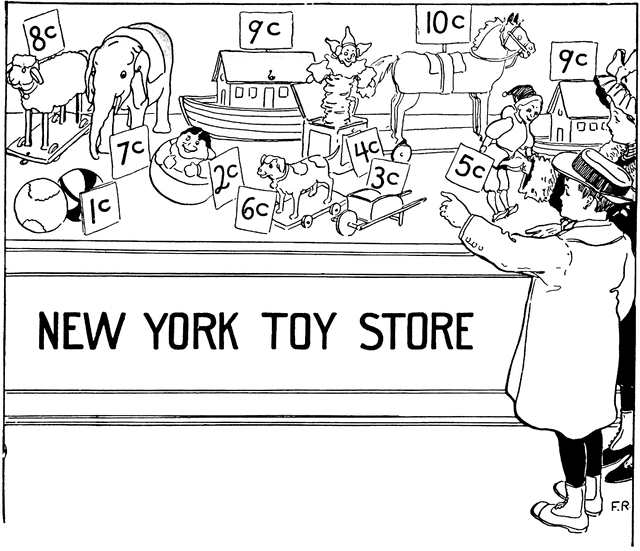Child Buying Toys   Clipart Etc