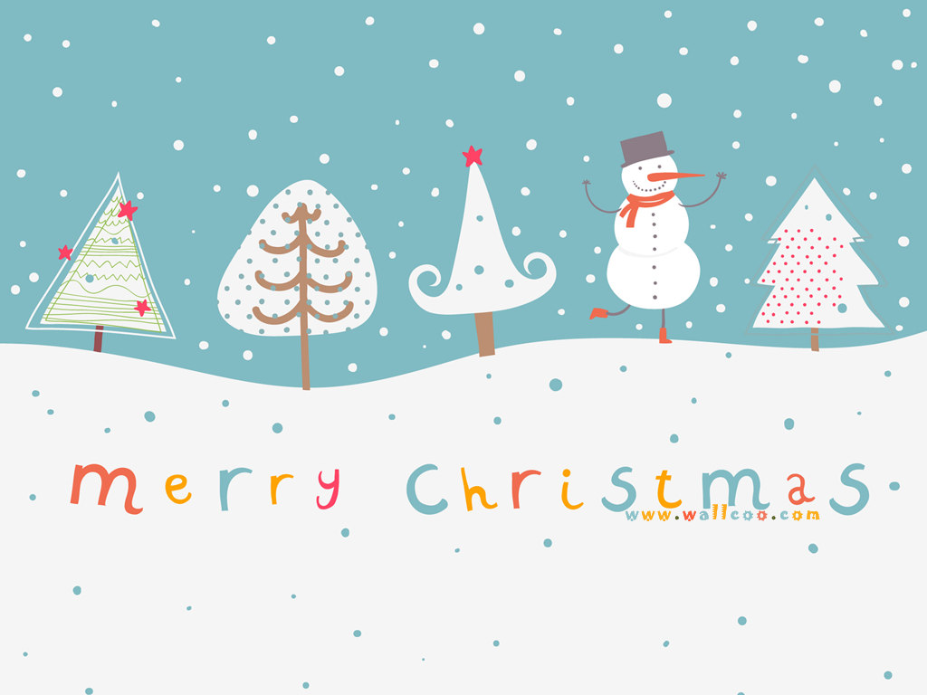 Christmas Illustrations And Christmas Design 1024x768 Wallpaper 9