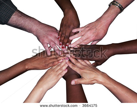 Hands Of A Diverse Team Of Workers To Showcase Teamwork And