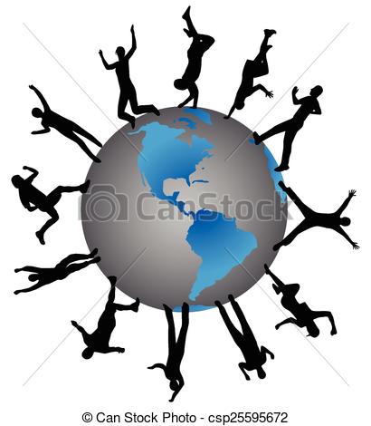Jumping   Illustration Of People Jumping Csp25595672   Search Clipart