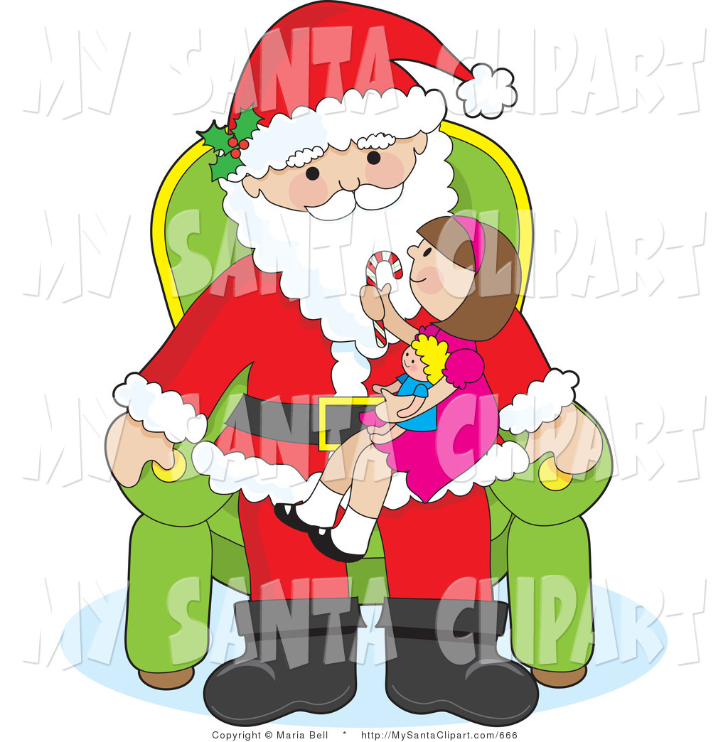 Larger Preview  Vector Christmas Clip Art Of A Cute Girl Sitting On    