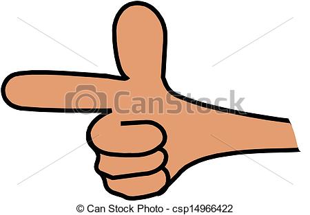 Of Hand Pointing Finger Illustration Csp14966422   Search Clipart