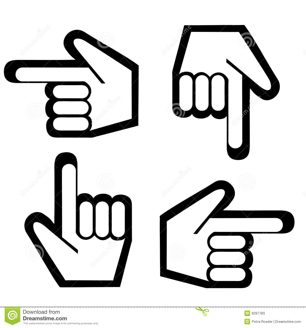Pointing Finger Graphic Stock Photos   Image  9297783