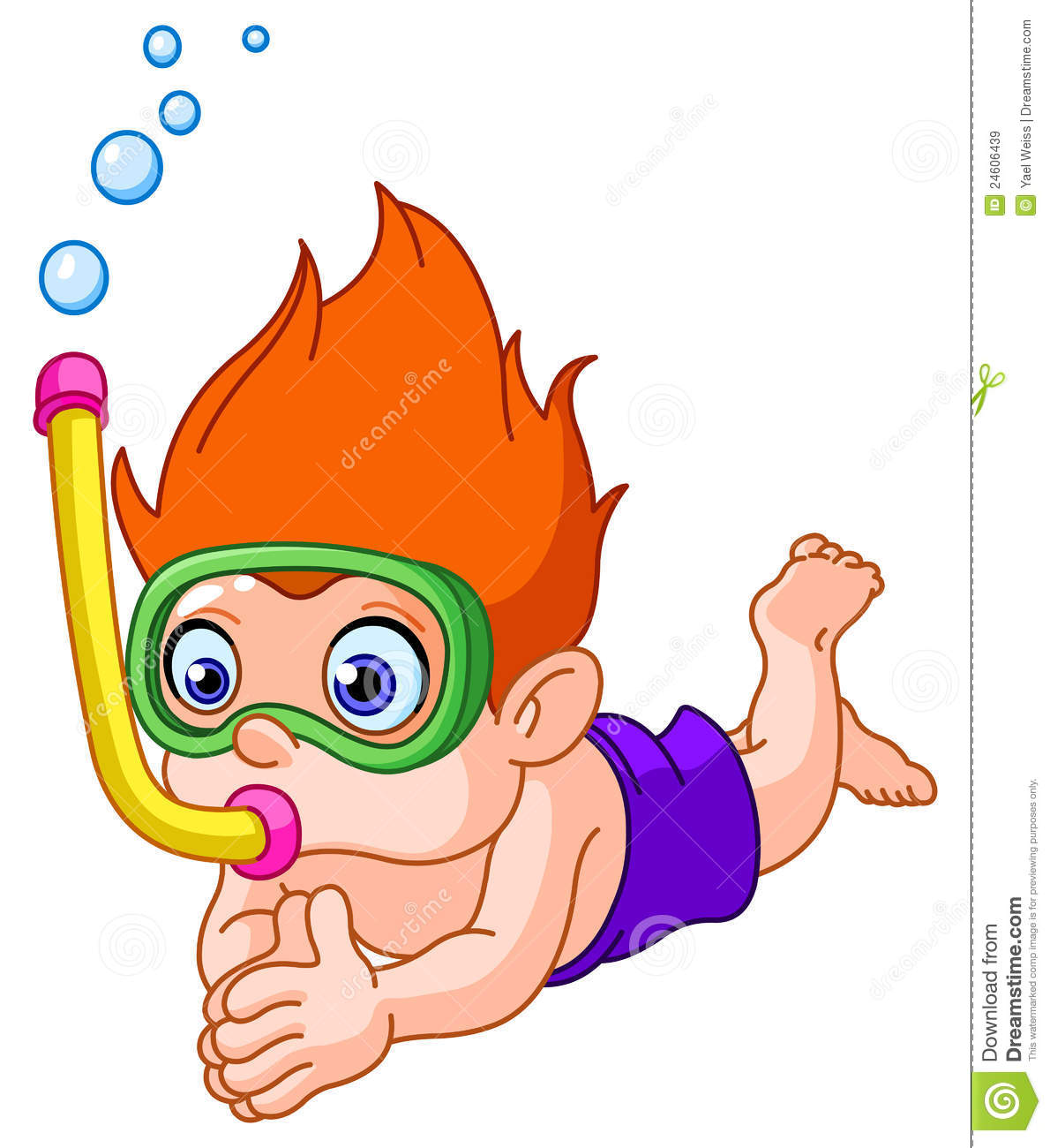 Royalty Free Stock Images  Snorkeling Kid