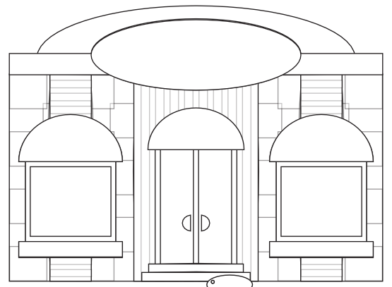 Storefront Clipart Black And White Store Fronts Shop 9 Black