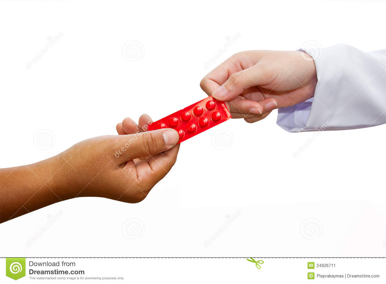 The Doctor Giving Medicine To Woman Patient Stock Image   Image    