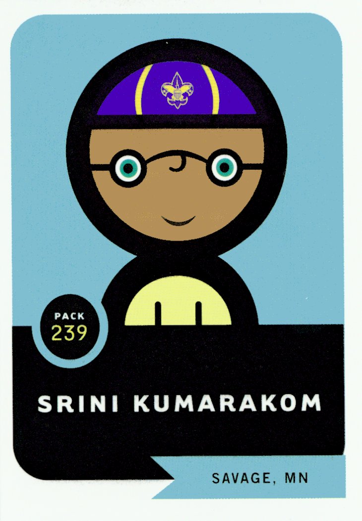 Trading Card Srini Kumarakom Used For Join Scouting Events 730x1050
